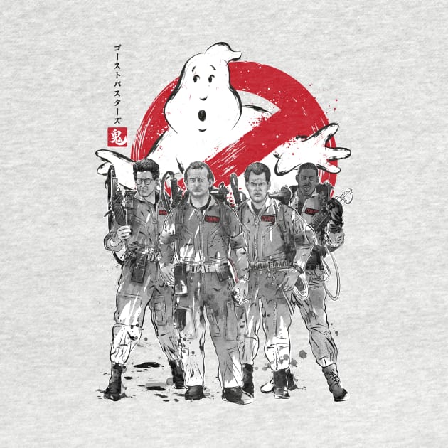 Ghostbusters sumi-e by DrMonekers